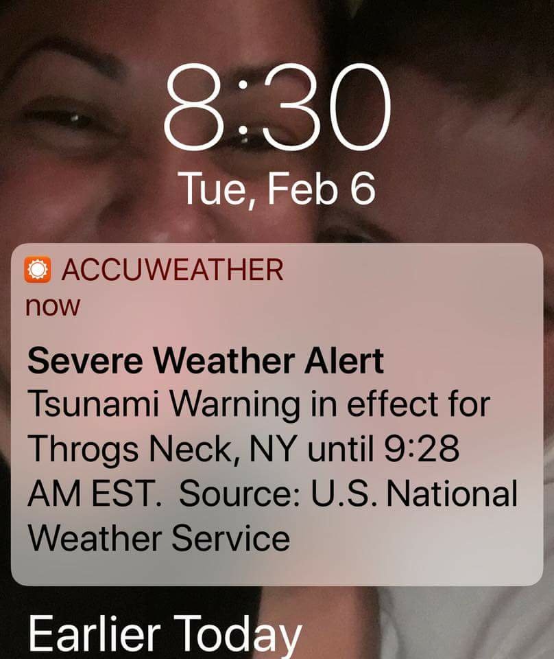 Bronx Tsunami Warning